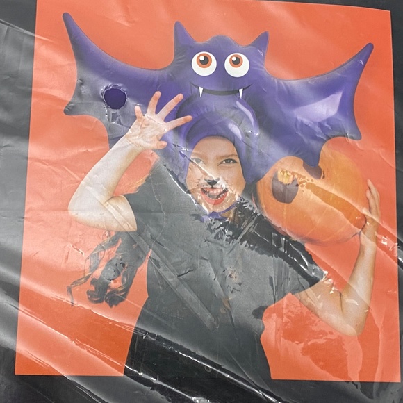HALLOWEEN CHILD SPIDER and BAT INFLATABLE HATS SET - Picture 6 of 7